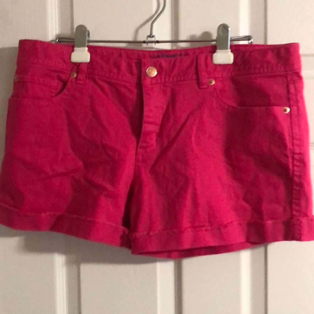 Hot pink shorts!